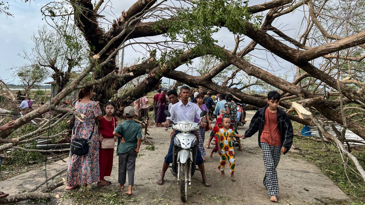 Unas 800.000 personas afectadas por el ciclón Mocha en Birmania