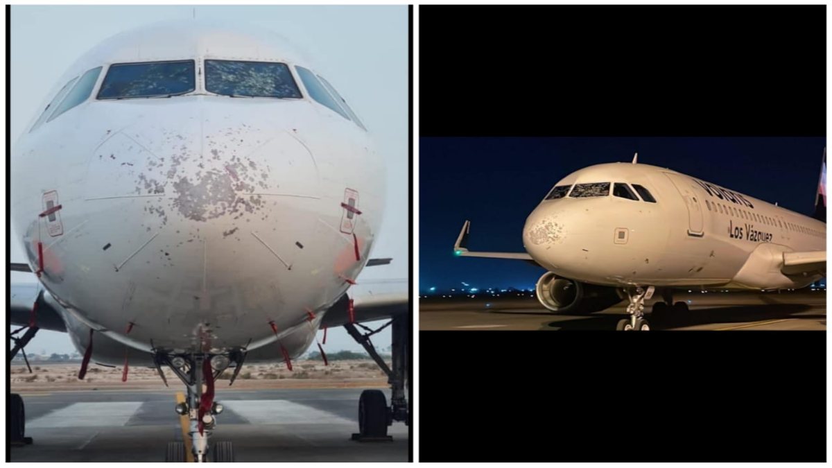 Avión aterriza de emergencia en Coahuila por parabrisas dañado