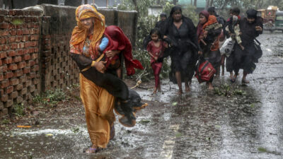 Potente ciclón mocha toca tierra en Myanmar
