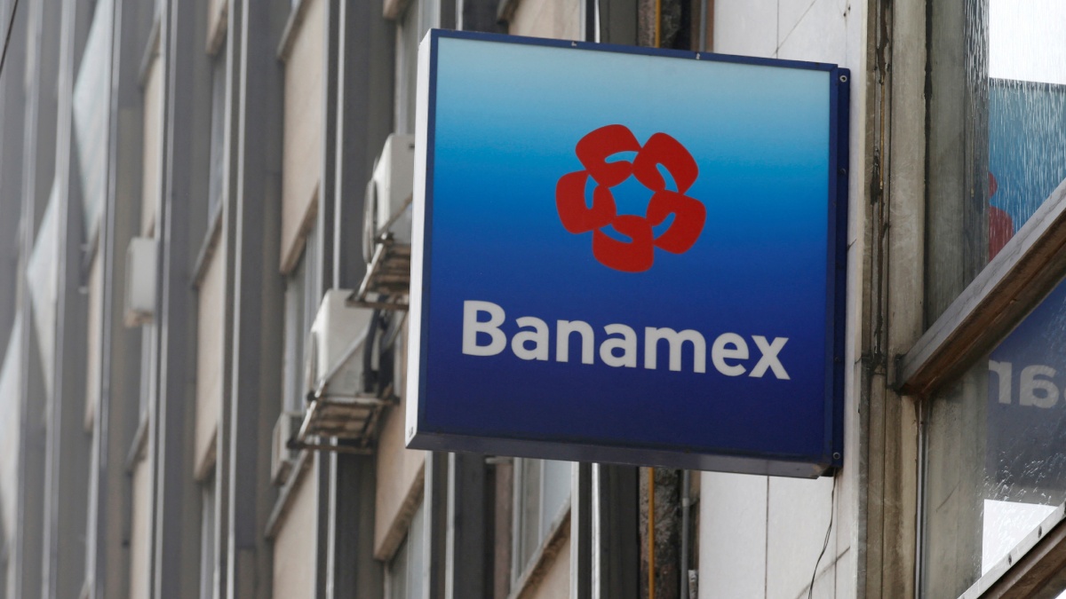 Banamex AMLO: Logo del banco en una sucursal de la CDMX
