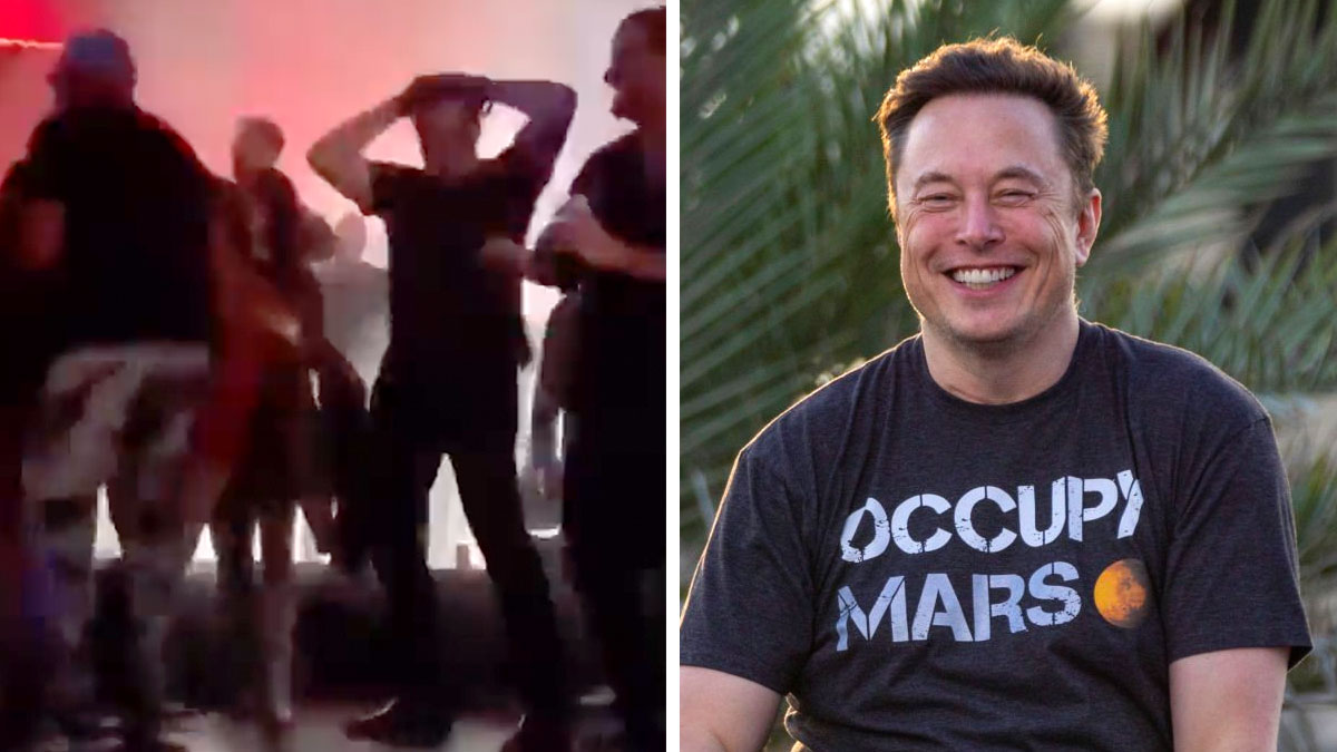 Elon Musk baile en México