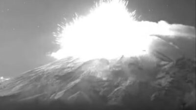 Explosión en volcán Popo
