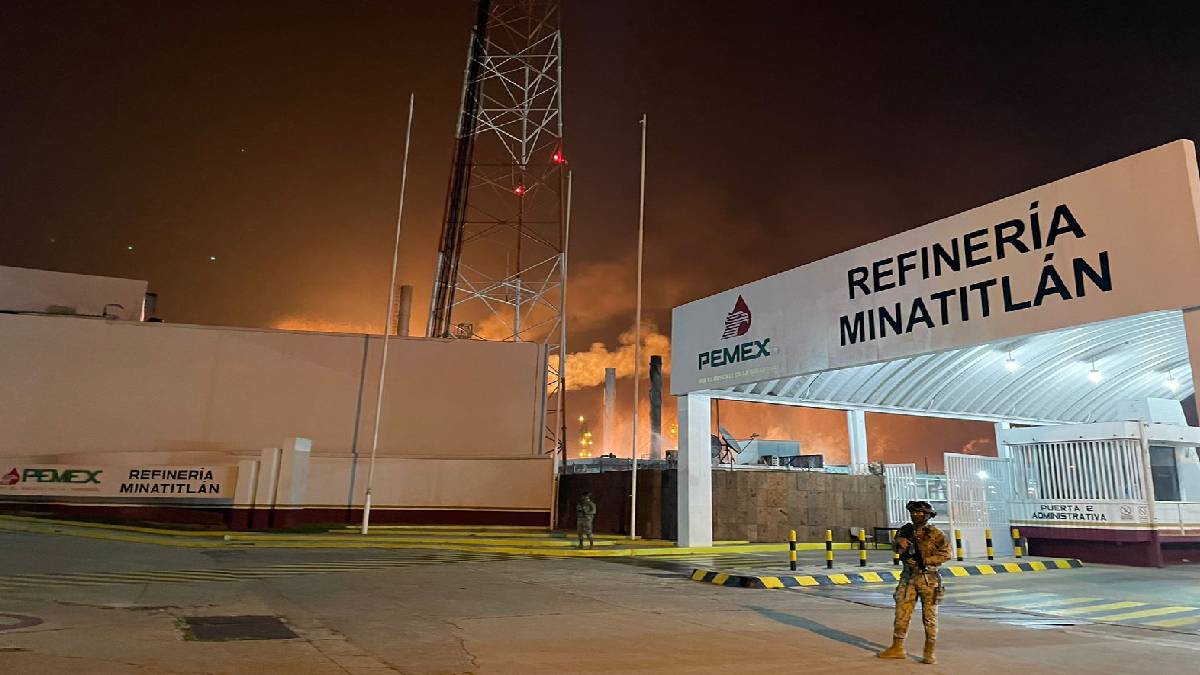 Incendio en refinería de Veracruz