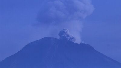 Afectaciones del volcán Popocatépetl.