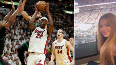 Heat de Miami le gana a los Celtics y Shakira se declara fan