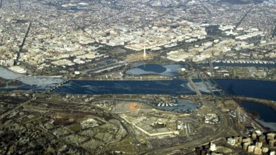 Vista aérea de Washington D.C.