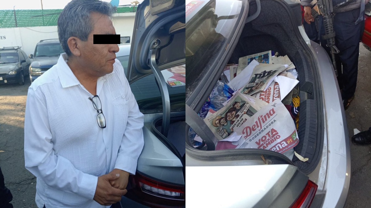 Elecciones: Exalcalde de Cuautitlán Izcalli, Edomex, y el coche con la cajuela con propaganda