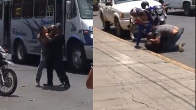 En Uruapan, Michoacán, automovilista golpea a policía; video