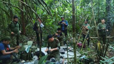 Encuentran a cuatro niños perdidos desde hace 40 días en la selva de Colombia