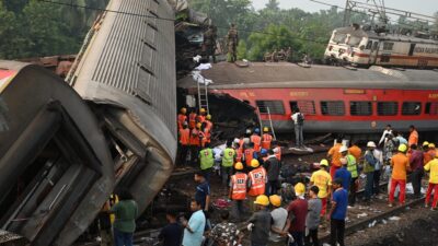 Choque de trenes en India que dejó decenas de muertos y cientos de heridos