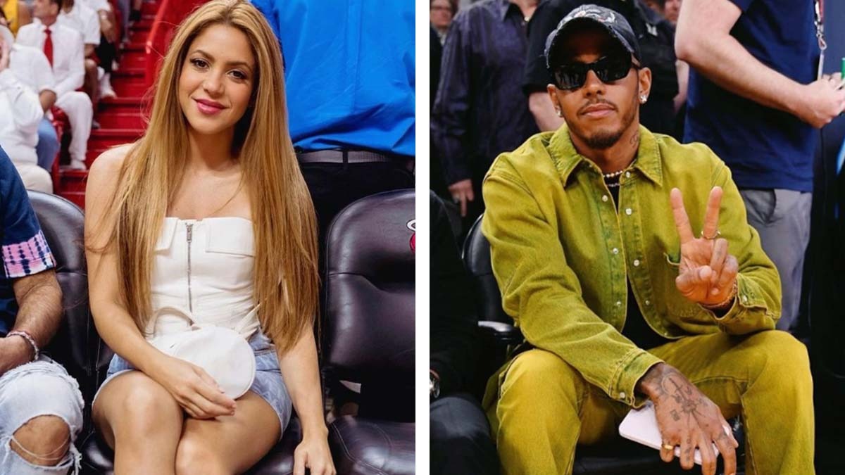 Shakira y Lewis Hamilton sí andan