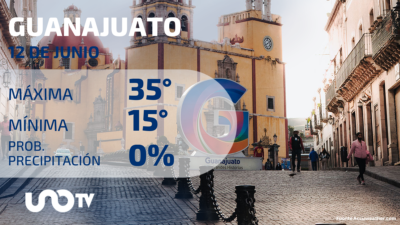 Clima en Guanajuato para el 12 de junio de 2023