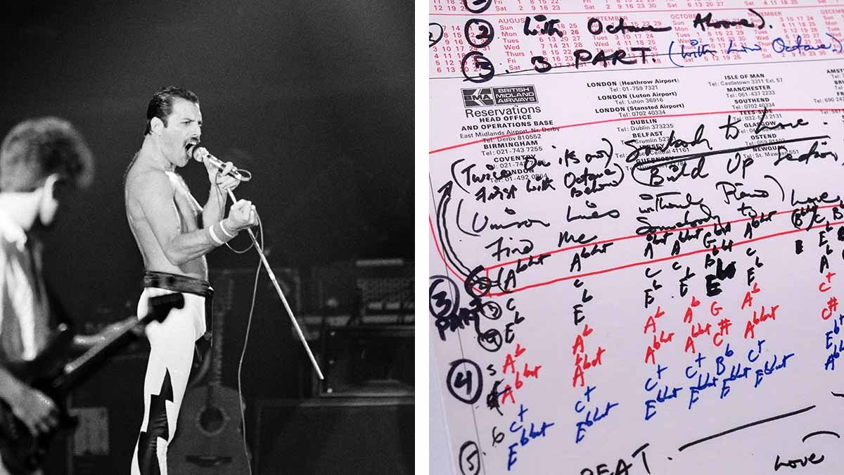 manuscritos de Freddie Mercury